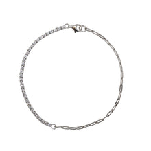 Load image into Gallery viewer, Half &amp; Half Silver Bracelet
