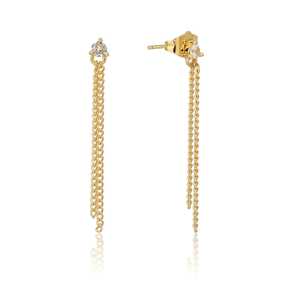 Gold Chain Earrings