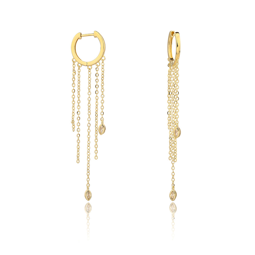 Gold Dangle Earrings