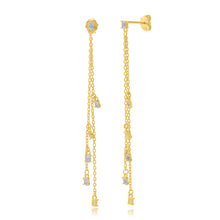 Load image into Gallery viewer, Gold Celeste Drop Earrings
