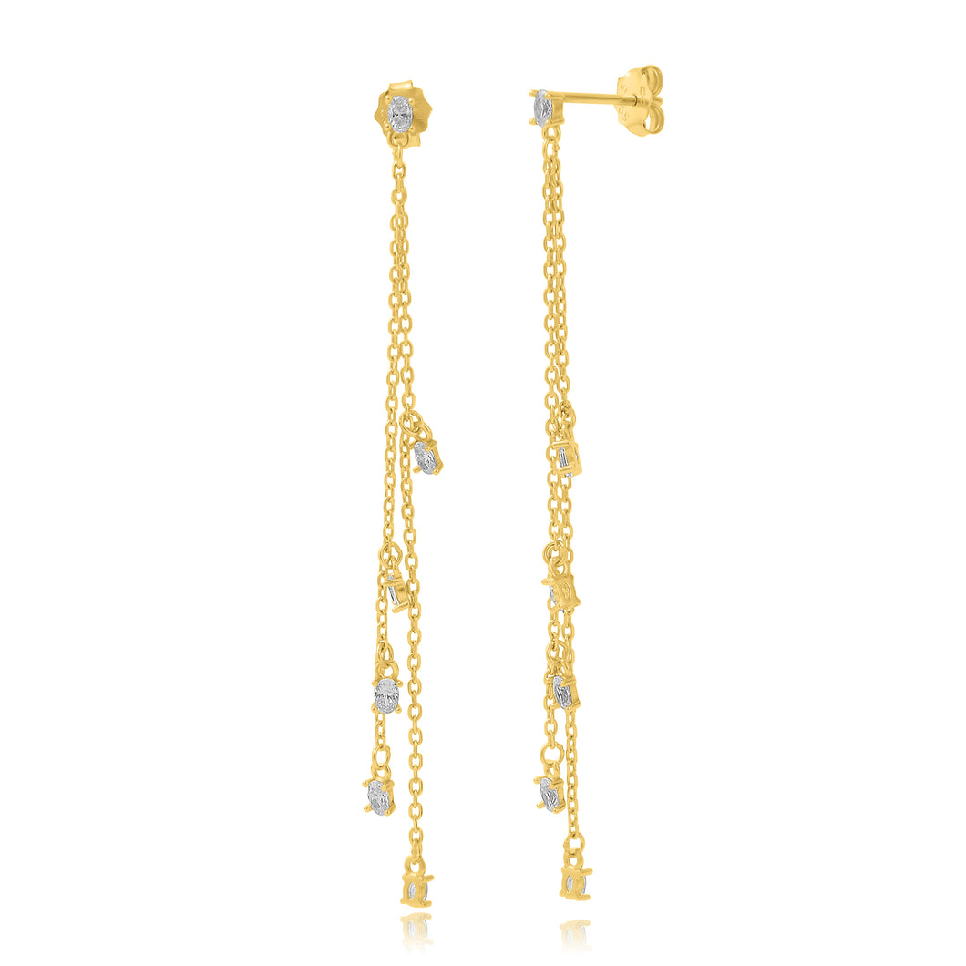 Gold Celeste Drop Earrings