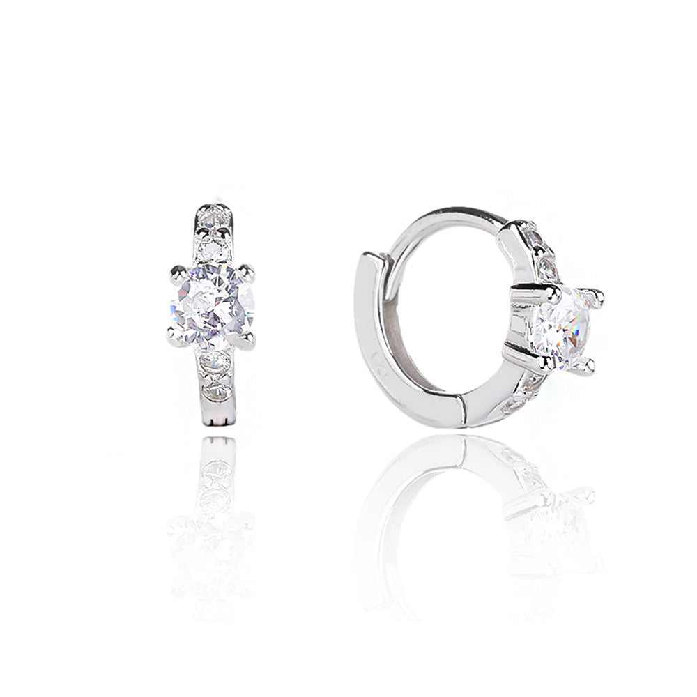 Silver Mini Glow Hoops