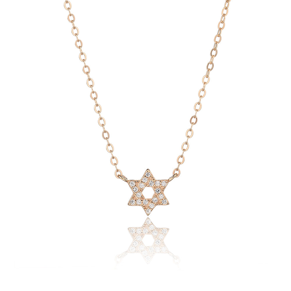 Petite Rose Star Necklace