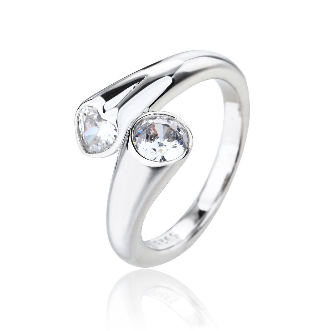 Silver Amora Pinky Ring