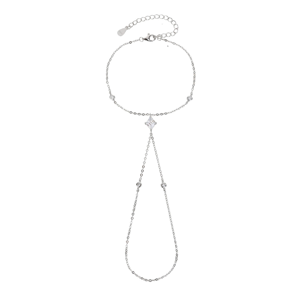 Silver Luna Hand Chain