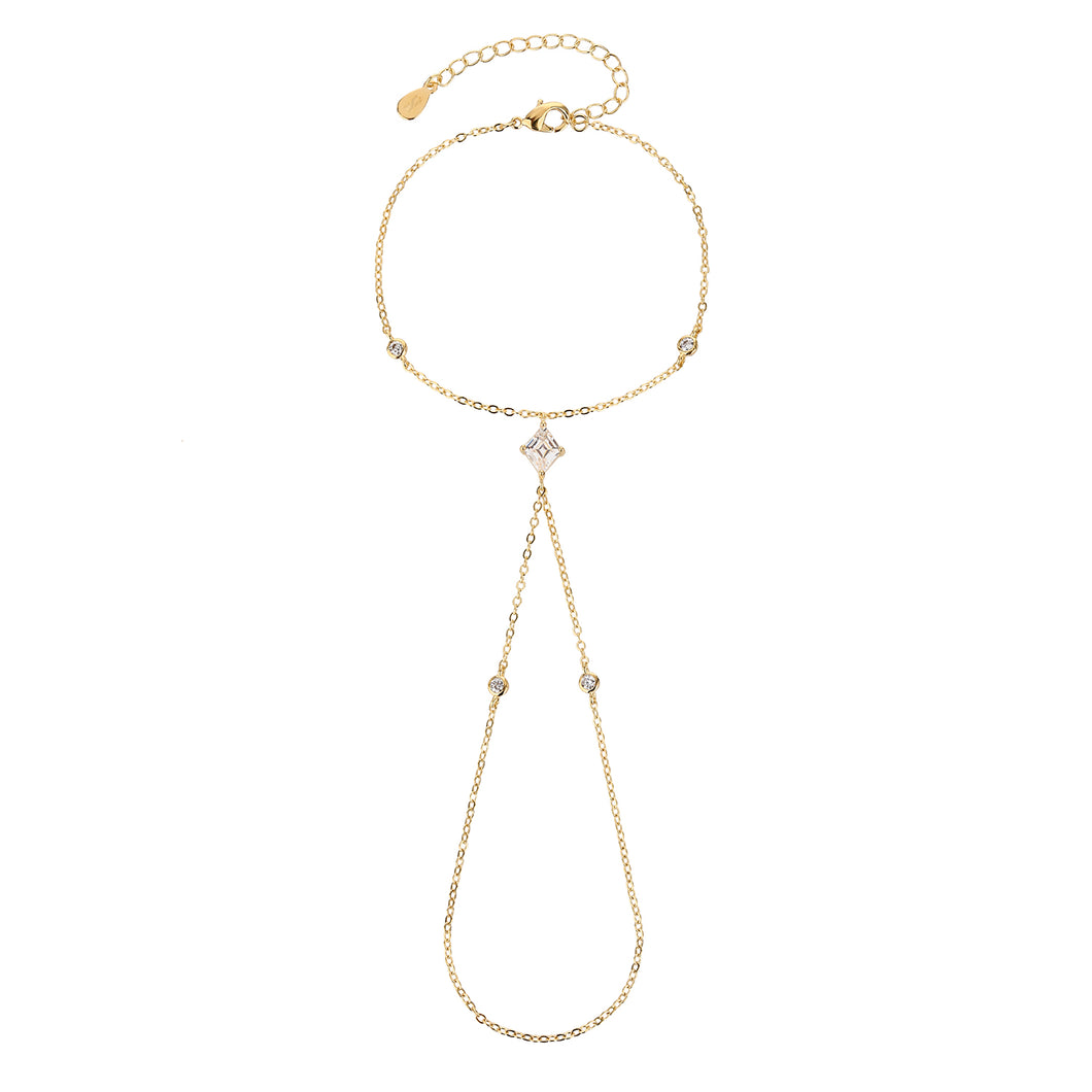 Gold Luna Hand Chain