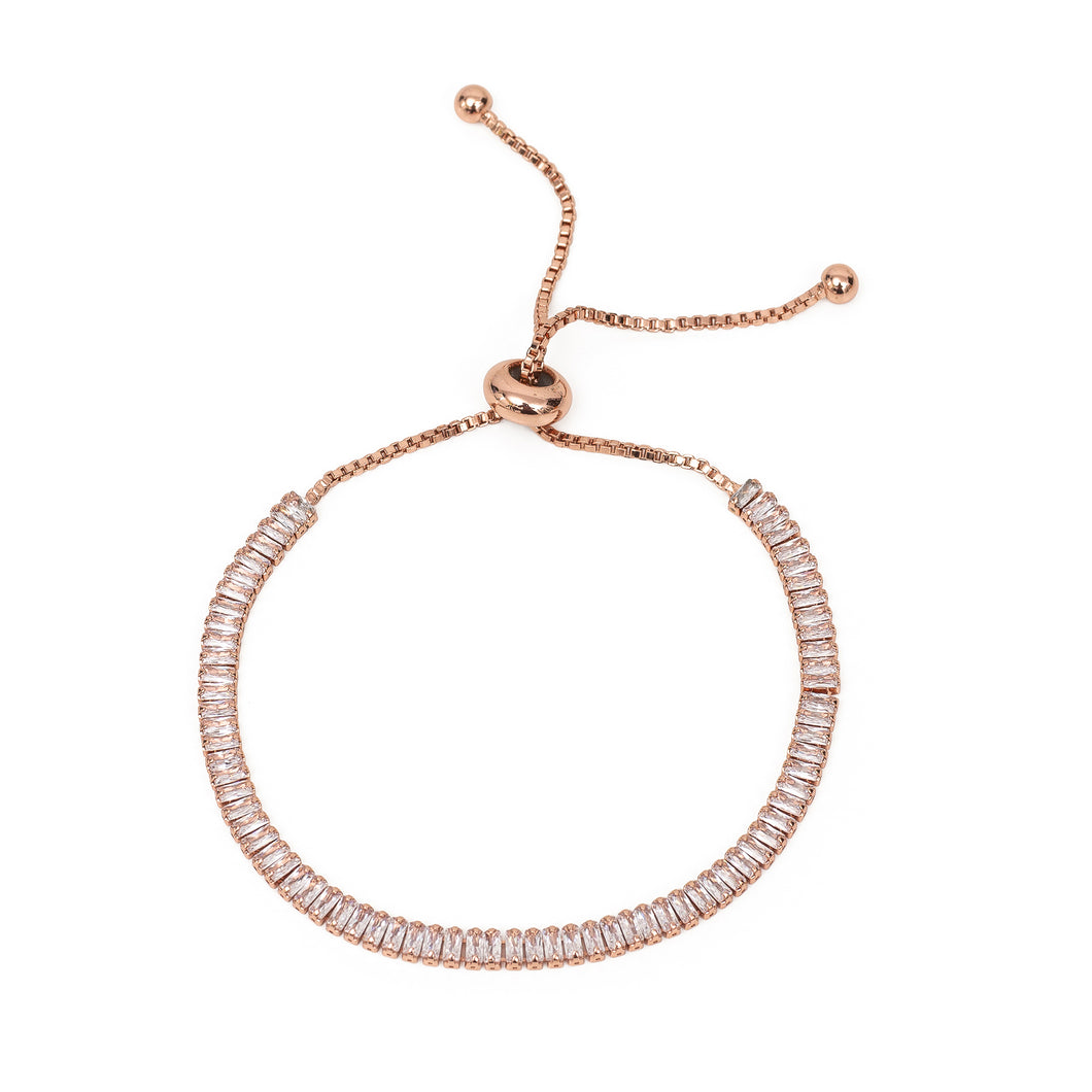 Rose Gold Baguette Bracelet