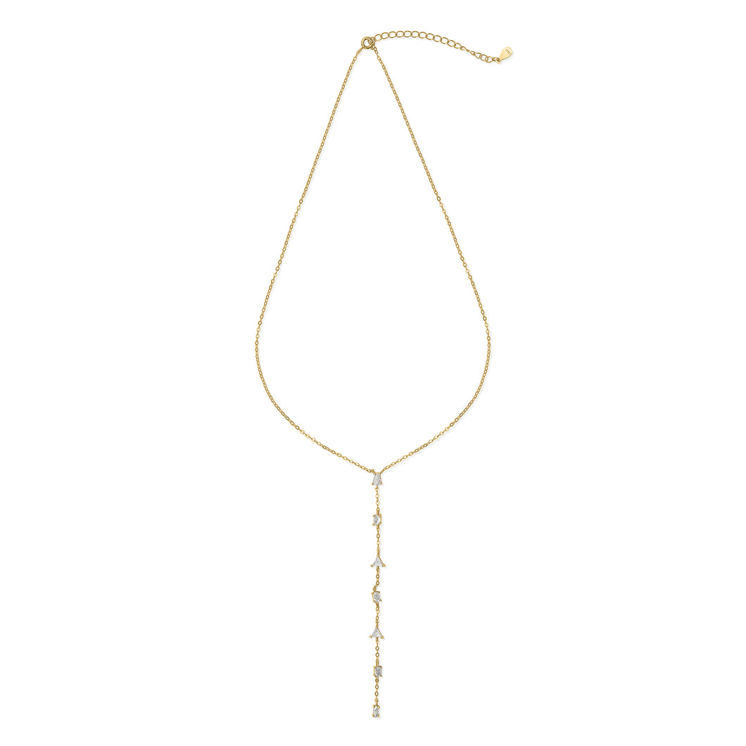 Gold Lariat Necklace