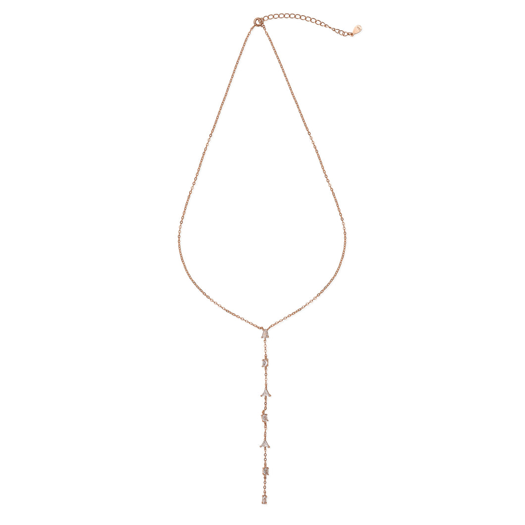 Rose Gold Lariat Necklace