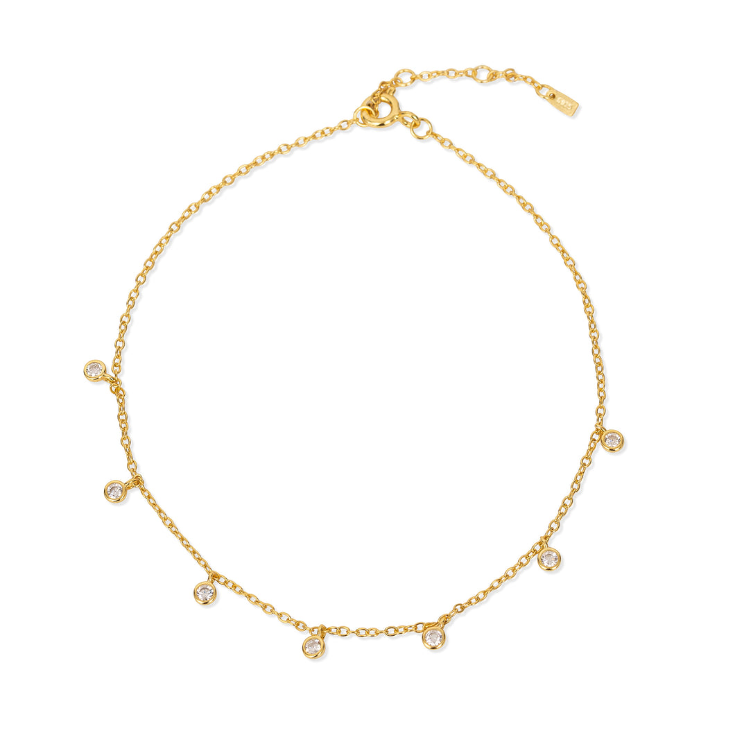 Gold Drops Anklet