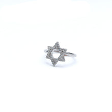 Load image into Gallery viewer, Star of David Silver Ring
