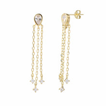 Load image into Gallery viewer, Gold Glow Drop Earrings
