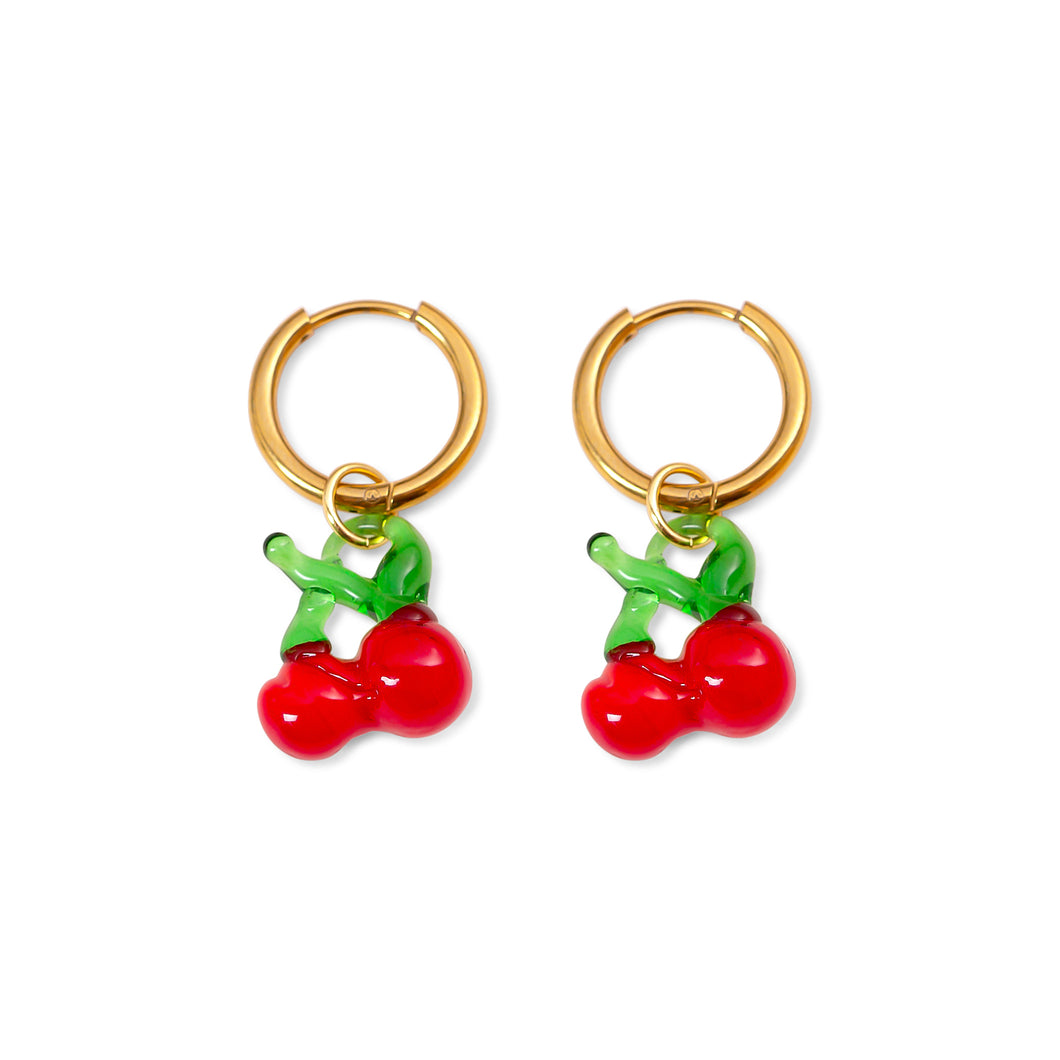 Cherry Drop Hoop