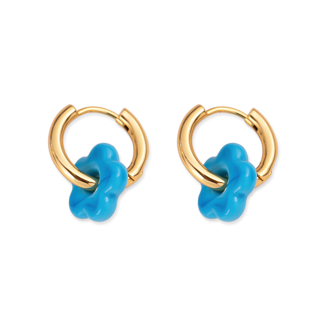Mini Flower Hoops