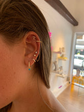 Load image into Gallery viewer, Gold Helix Chain Earring
