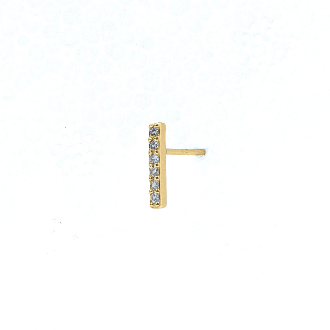 Bar Stud Earring