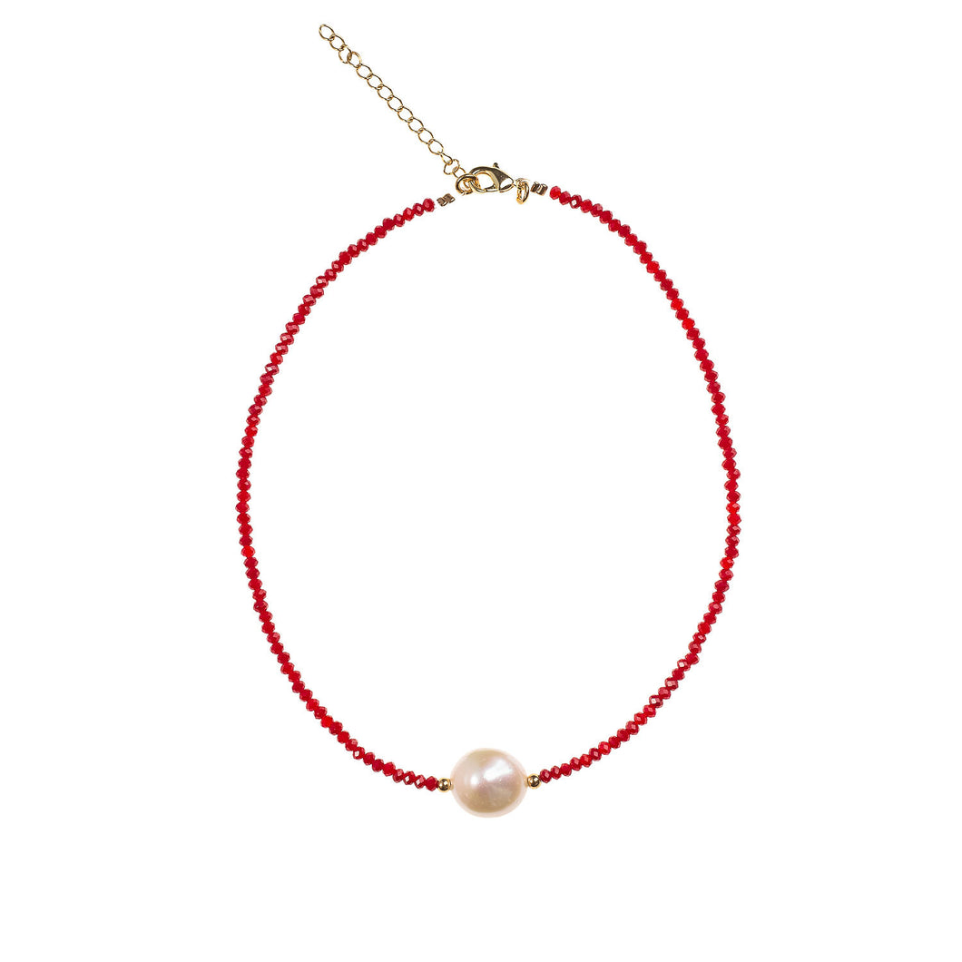 Red Pearl Necklace