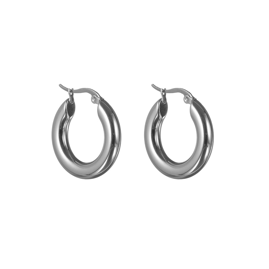 Silver Hoops