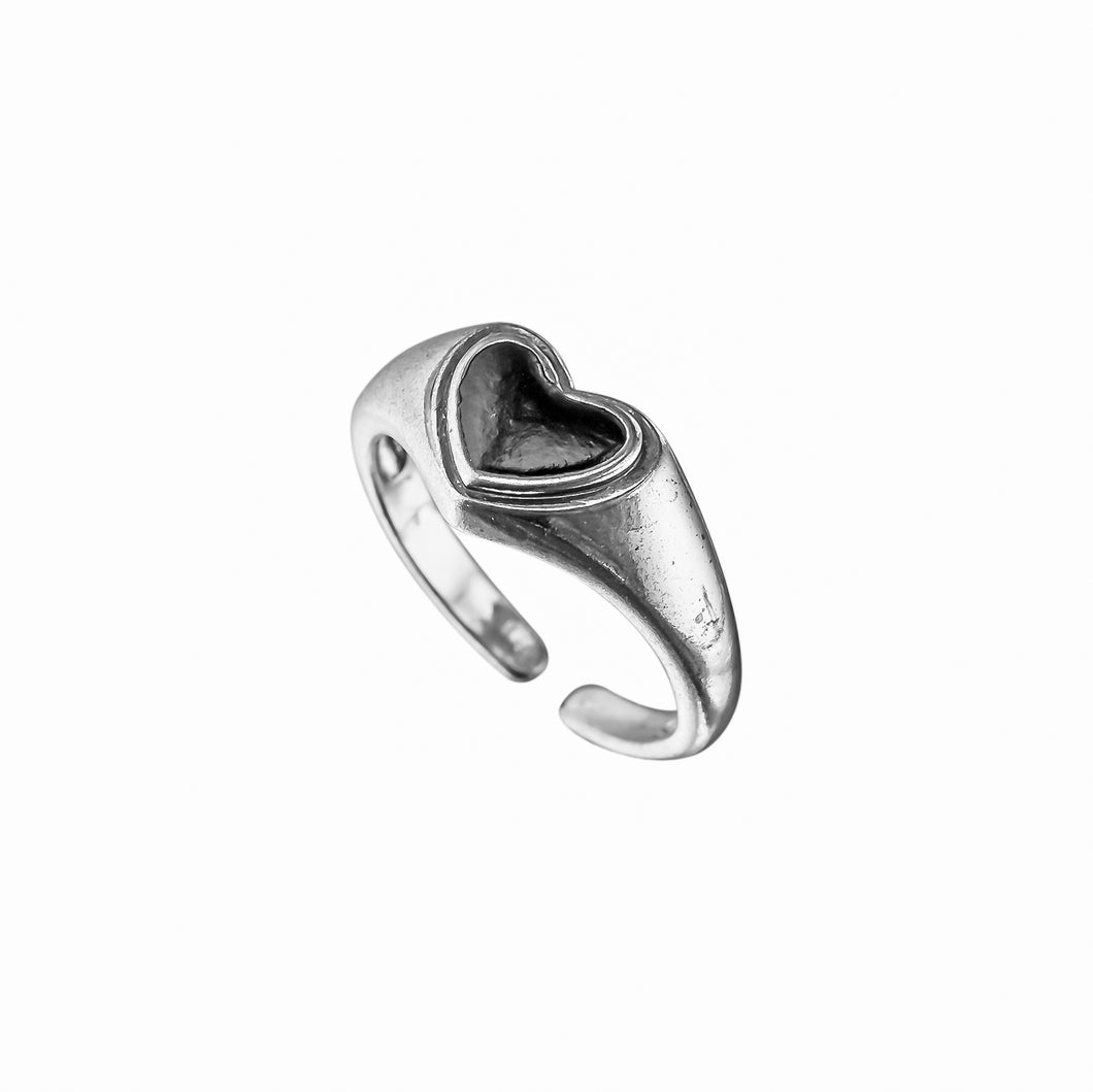 Silver Heart Ring