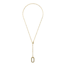 Load image into Gallery viewer, Tie Rectangle Gold Necklace
