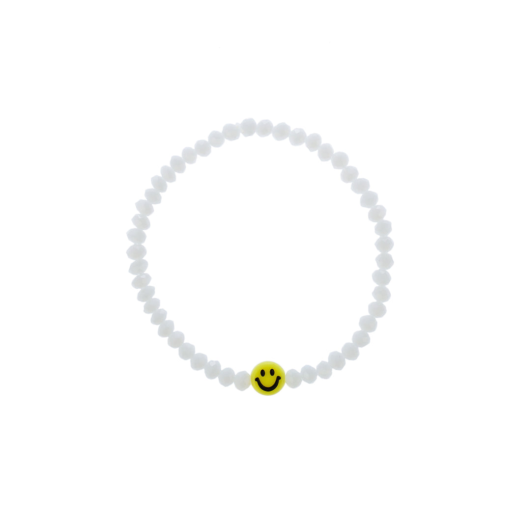 Pearly White Smiley Bracelet