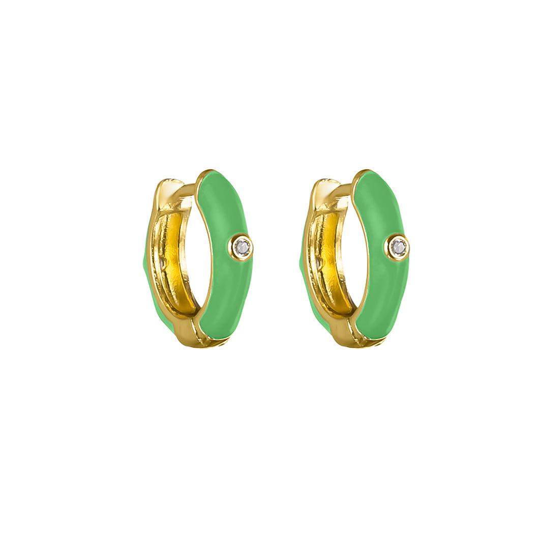 Sage Small Hoops