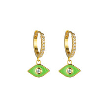 Load image into Gallery viewer, Lucky Charms Evil Eye Earrings
