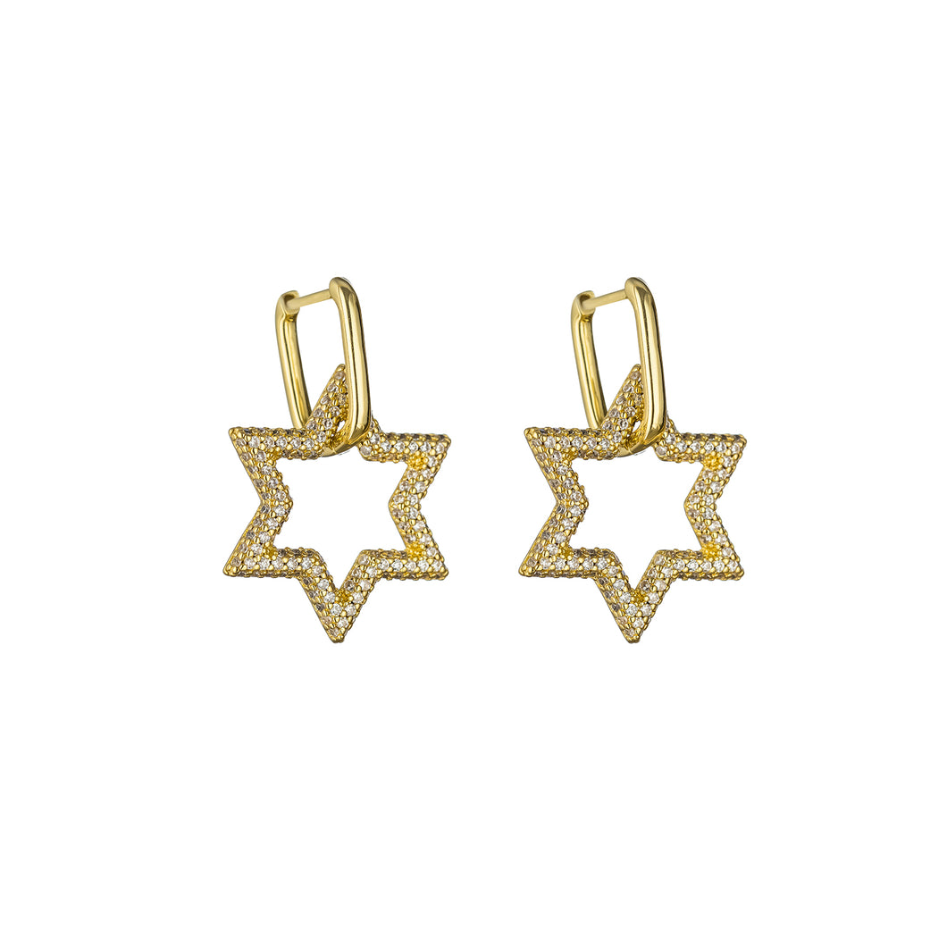 Gold Star Earrings