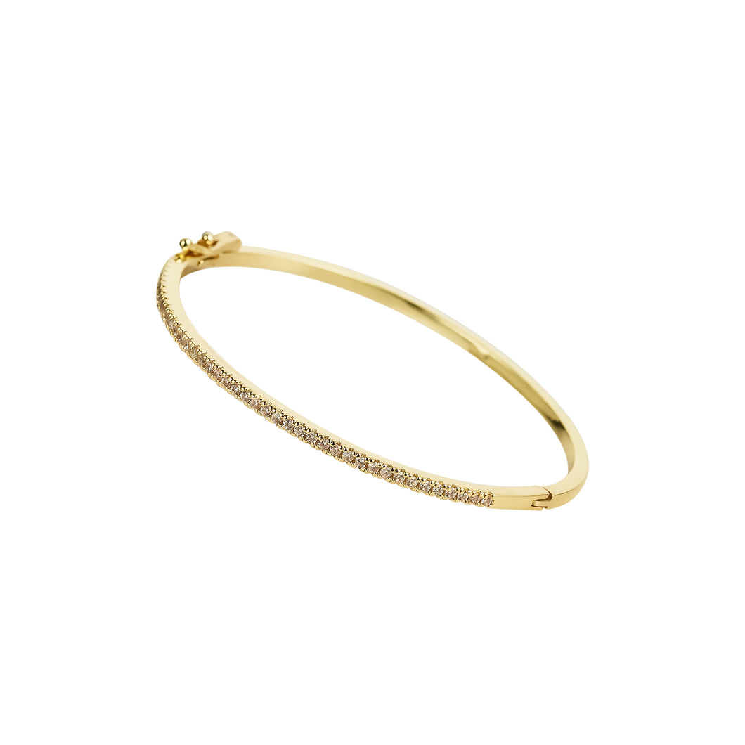 Gold Tennis Bangle Bracelet