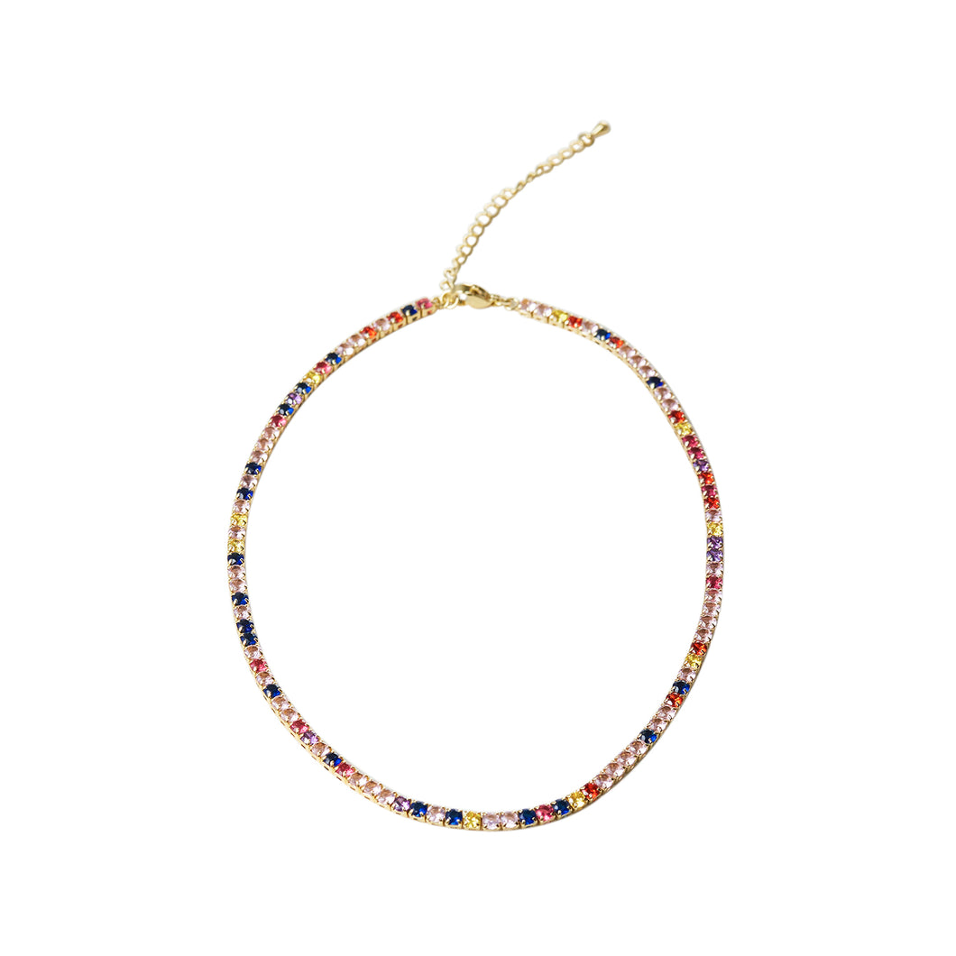 Classic Colorful Tennis Necklace