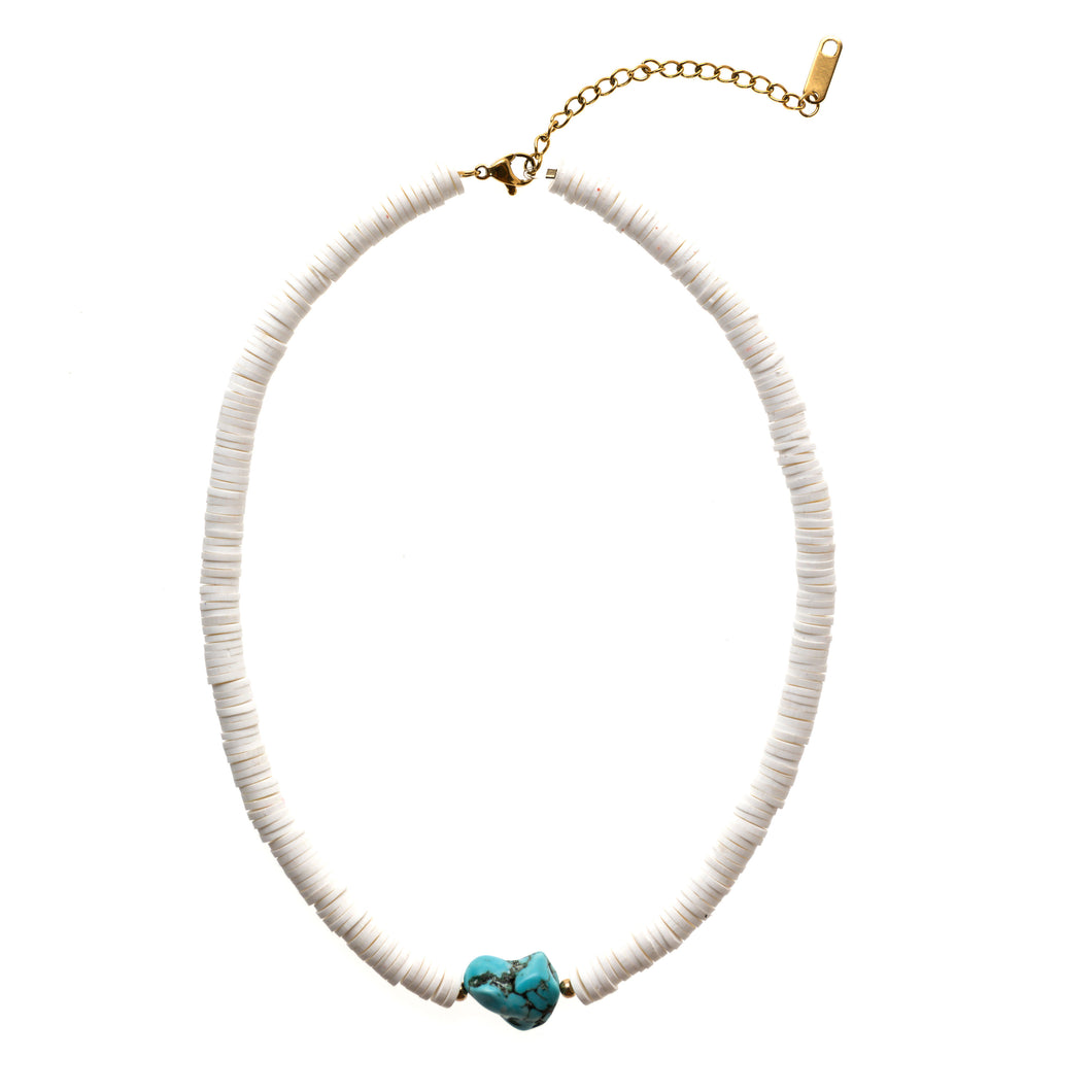 Agua White Necklace