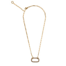 Load image into Gallery viewer, Rectangle Gold Necklace
