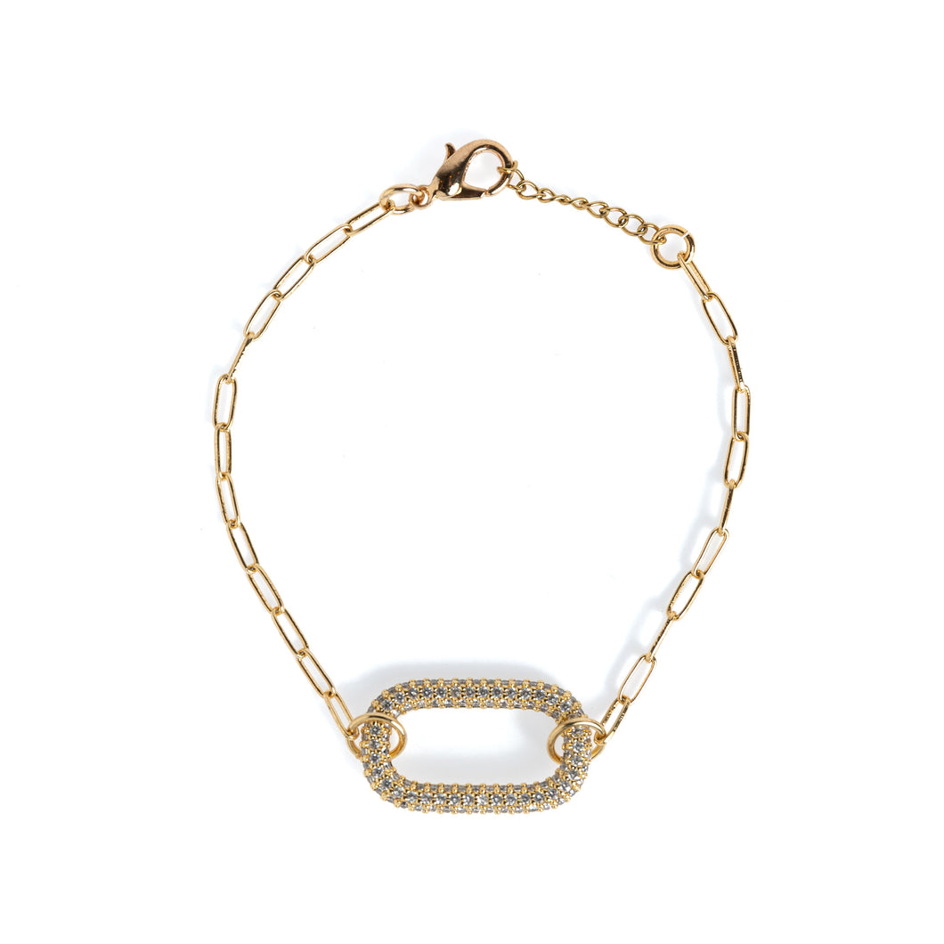 Gold Rectangle Bracelet