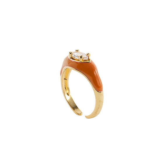 Dulce de Leche Zirconia Ring