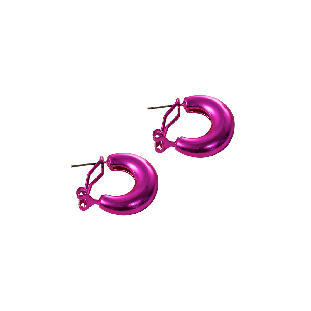 Metallic Pink Hoops