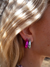 Load image into Gallery viewer, Metallic Pink Hoops
